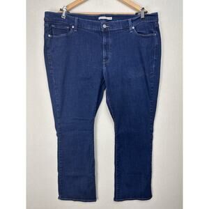 Levi's 415 Classic Boot Women's size 24W Dark Wash Blue Denim Jeans